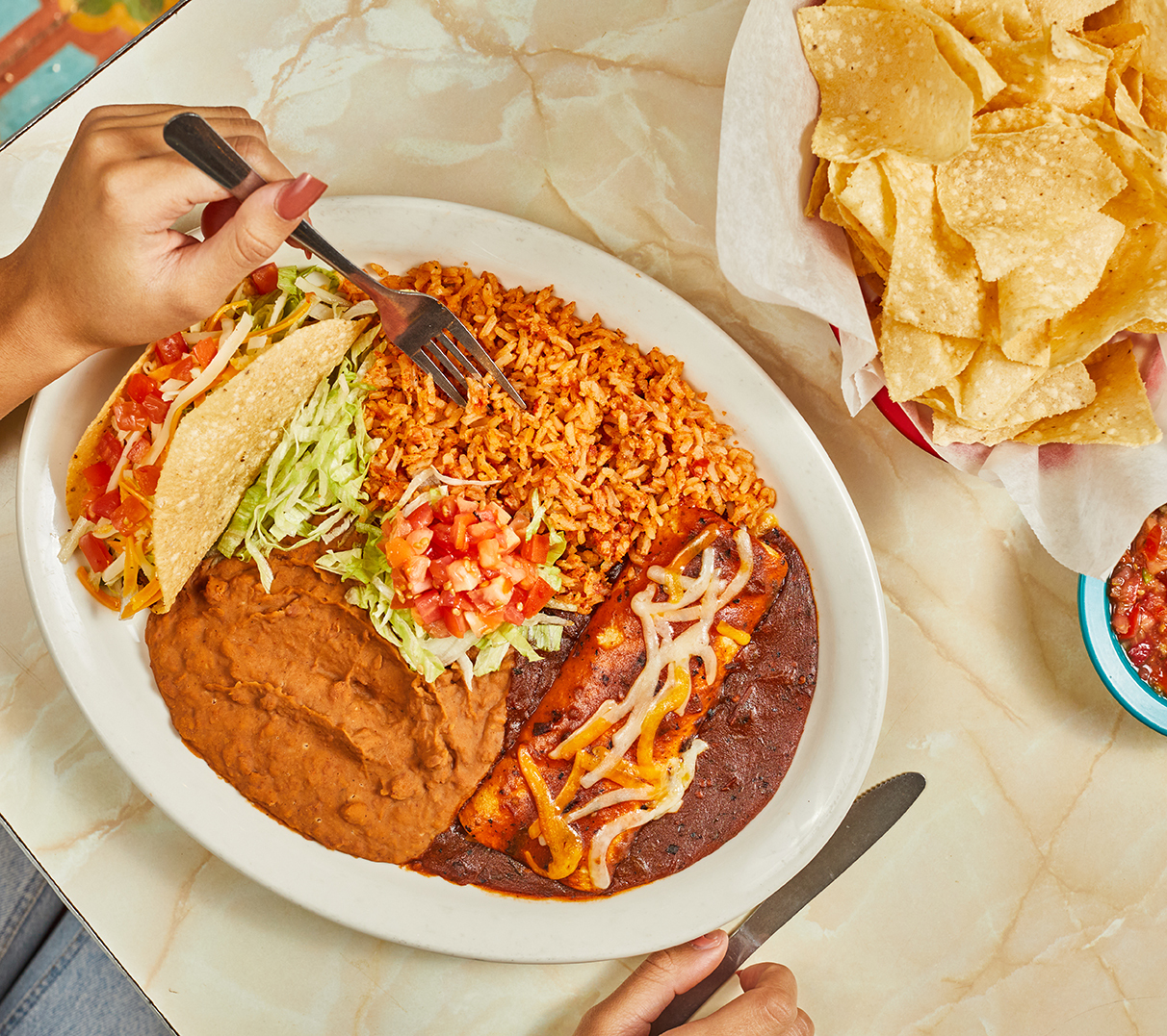 Our Story Take Seriously Dinner with Chips